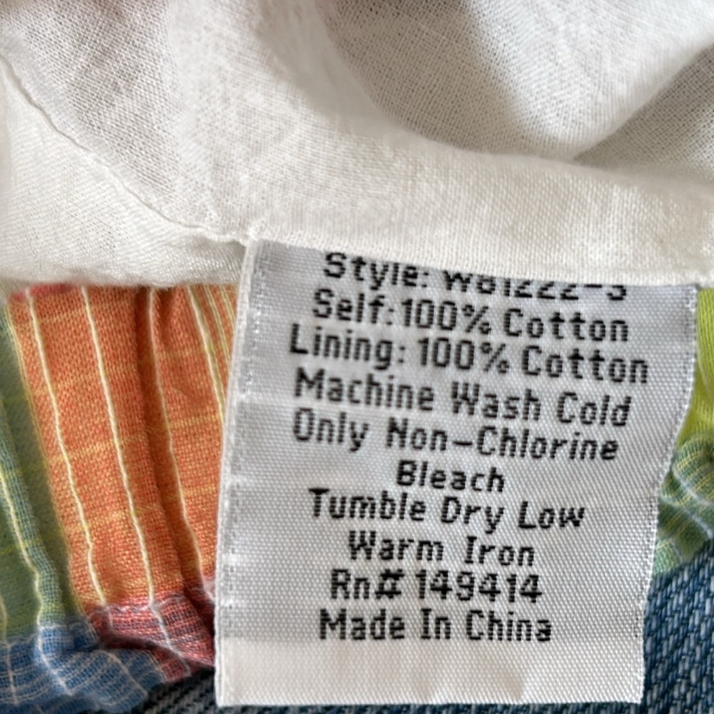 Johnny Was Workshop Delacey Plaid Paperbag Waist Shorts w Pockets w MEASUREMENTS - Picture 10 of 14